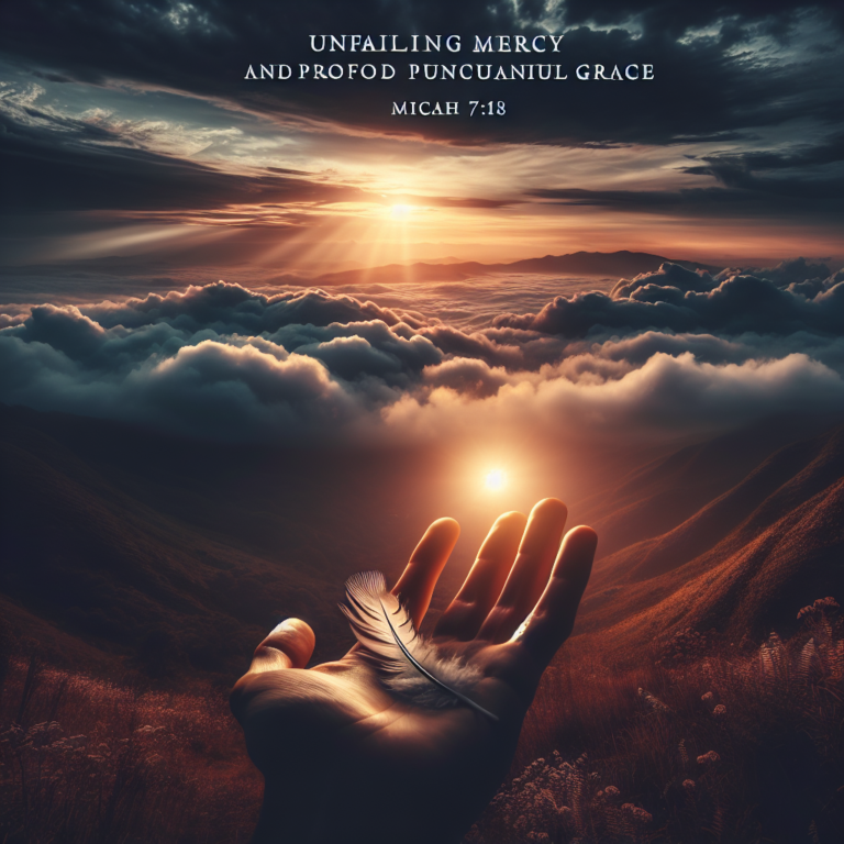 Unfailing Mercy: The Profound Grace of Micah 7:18