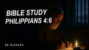 Philippians 4:6 Bible Study - what "be careful for nothing" really means