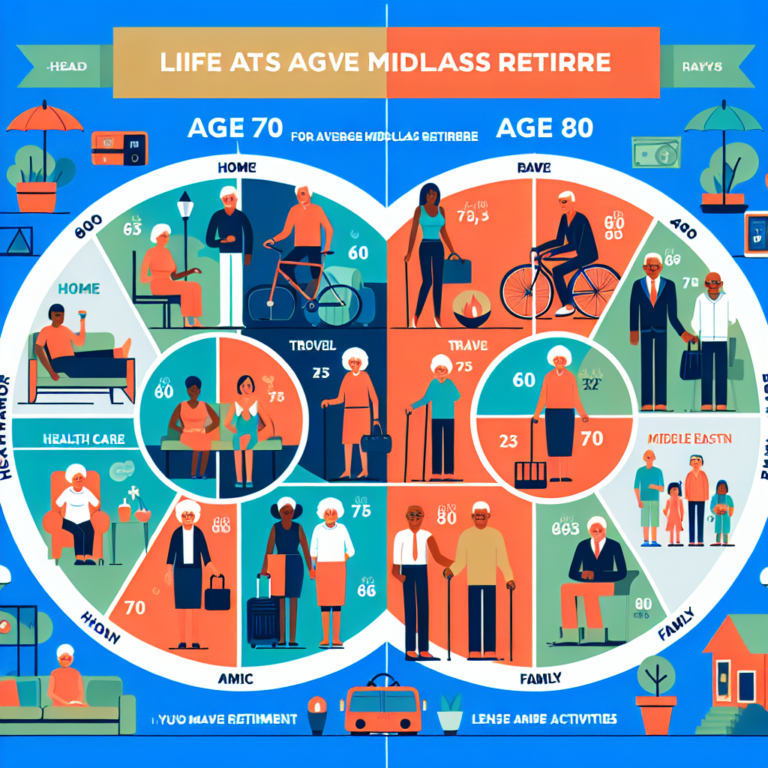 The Average Middle-Class Retirement Budget at Age 70 vs. 80