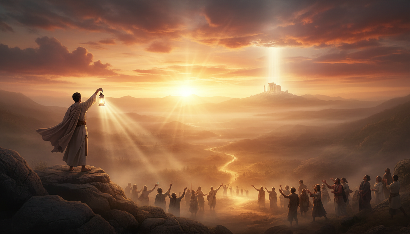 Here is Matthew 5:16 for reference: In the same way, let your light shine before others, that they may see your good deeds and glorify your Father in heaven.
