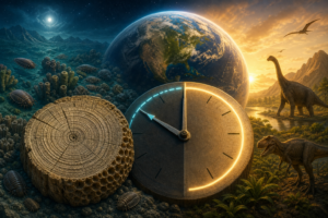 A day on Earth is described as 24 hours, but the planet has been slowing down for billions of years — and growth rings in ancient coral fossils show that 380 million years ago, hundreds of millions of years before any dinosaur existed, an Earth day was only about 22 hours long