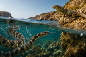 ‘This is a tragedy’: swimming snakes open new front in battle with Balearic lizards | Snakes