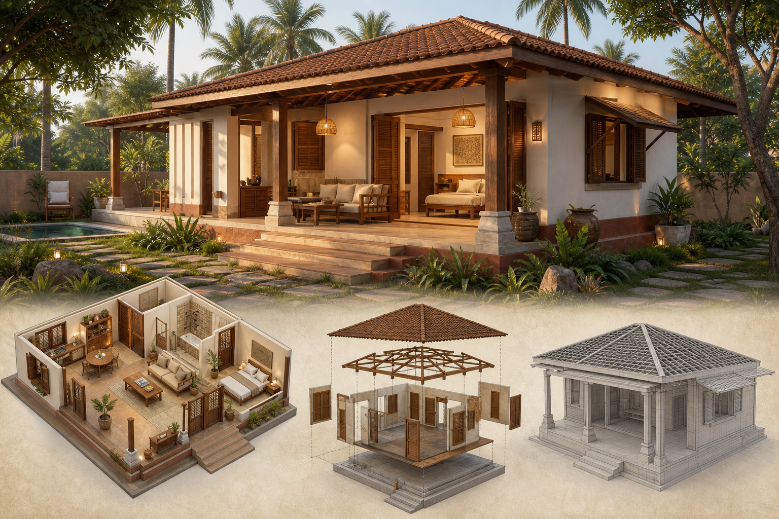 Mini South Villa / Dispacement Architectural Design