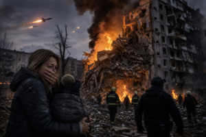 Major Russian missile, drone attack on Ukraine kills at least 22, topples apartment building, officials say