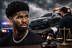 Shilo Sanders faces legal trouble again as Mercedez-Benz looks to repossess his car
