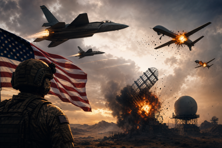 US military says it struck Iranian drones and radar sites – BBC