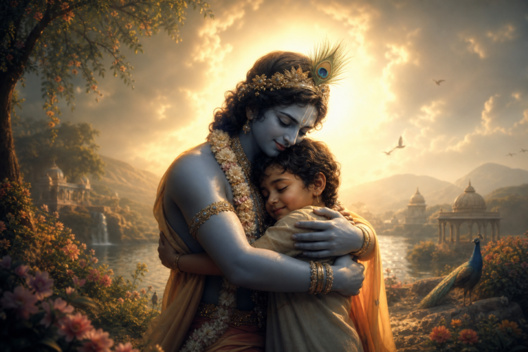 Embraced by Divine Love: A Journey of Spiritual Devotion