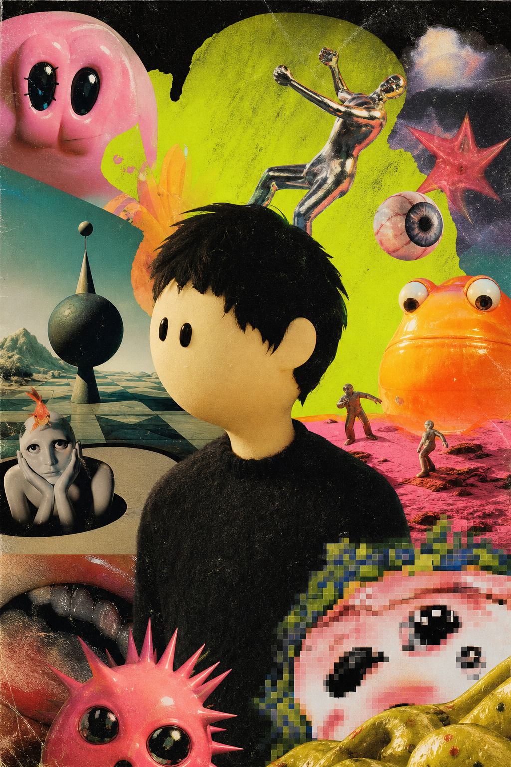 A24 creative director Liam Hamill embraces brainrot with his monthly music venue posters