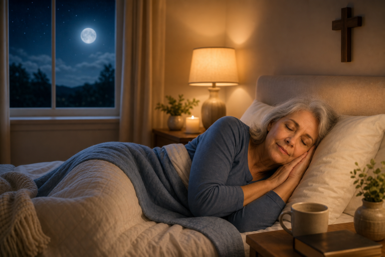 Sleep in His Peace: How to Soothe Nighttime Worries and Embrace Rest After 50