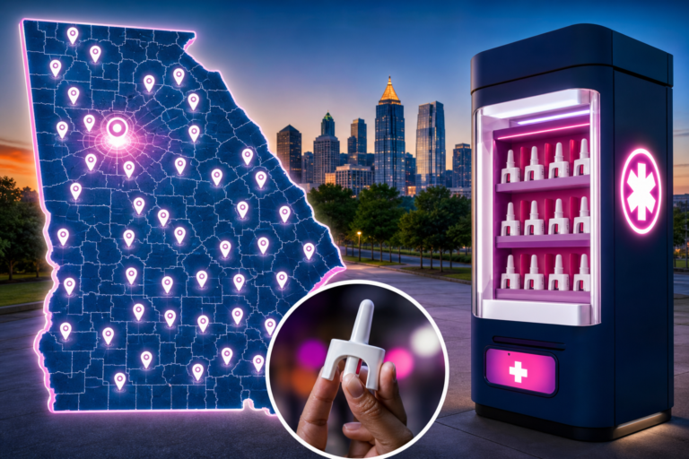 Free naloxone map across the state unveiled, new 24/7 Narcan kiosk opens in Atlanta