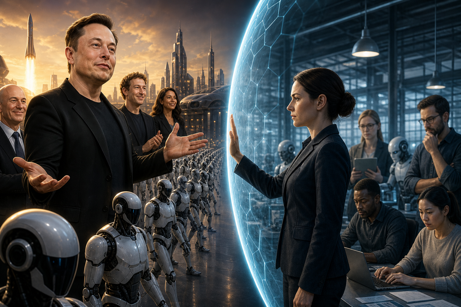 Elon Musk and co may relish march of the robots but there must be AI boundaries in the workplace | Heather Stewart