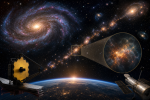 NASA Webb, Hubble Reveal History of Relic of Milky Way’s Formation