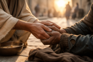 Hands of Compassion: Embracing the Needy with Love