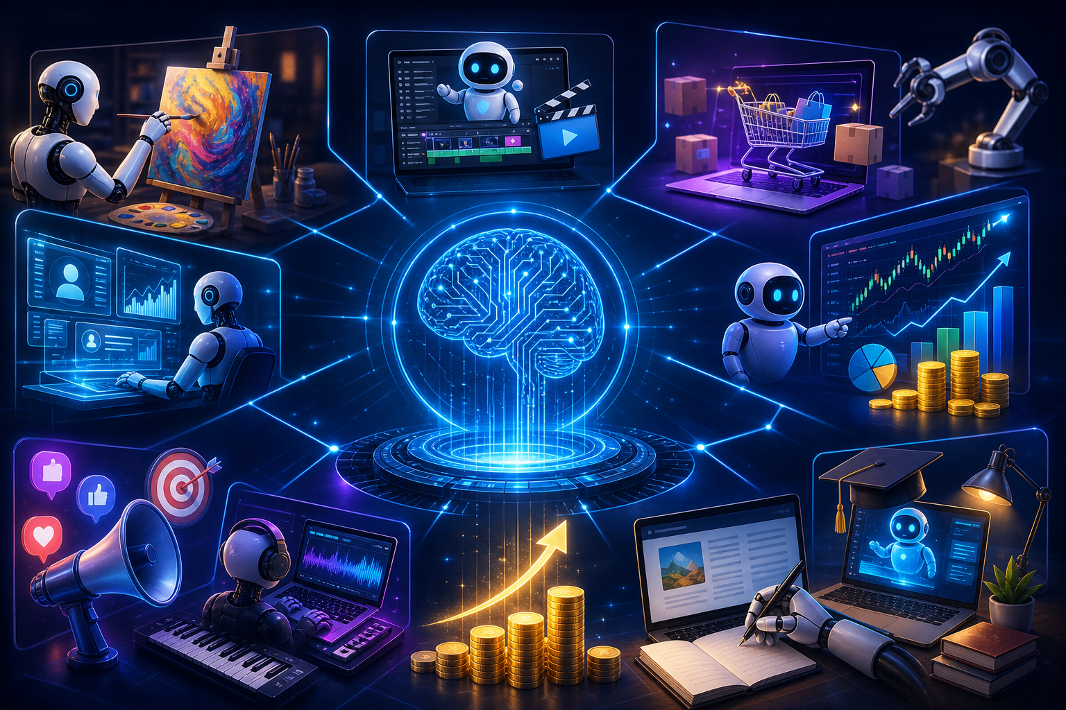 Unlocking Profit Potential: 10 Innovative Ways to Make Money with AI