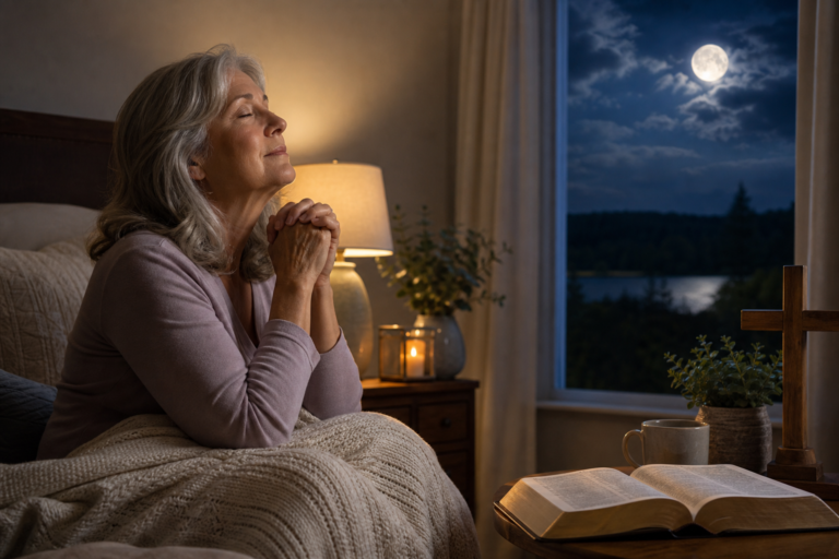 Discover God’s Peace: 7 Bible Verses to Ease Your Nighttime Anxiety and Restore Your Sleep After 50