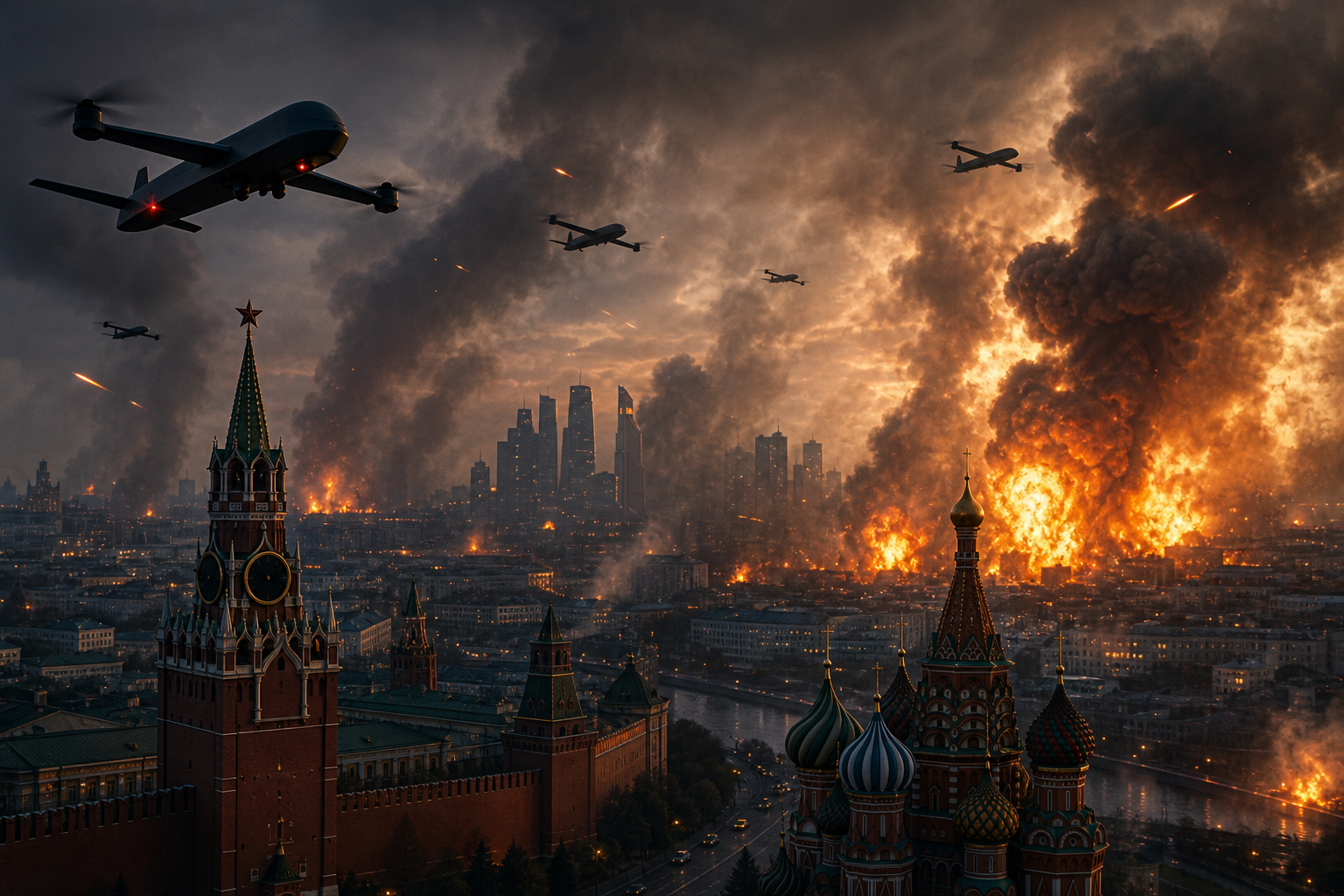 Ukraine pummels Russian capital with what may be largest drone strike yet on Moscow - The Washington Post