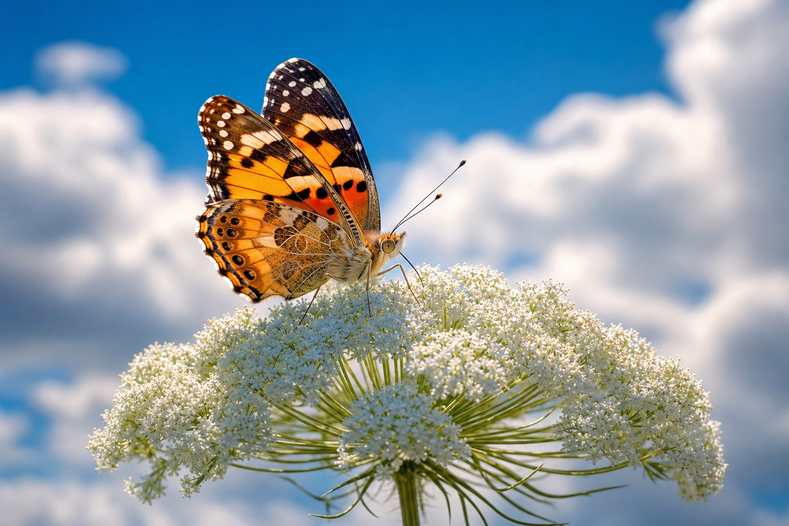 Photo of the Week: Butterfly on a cloud of white • The Mendocino Voice