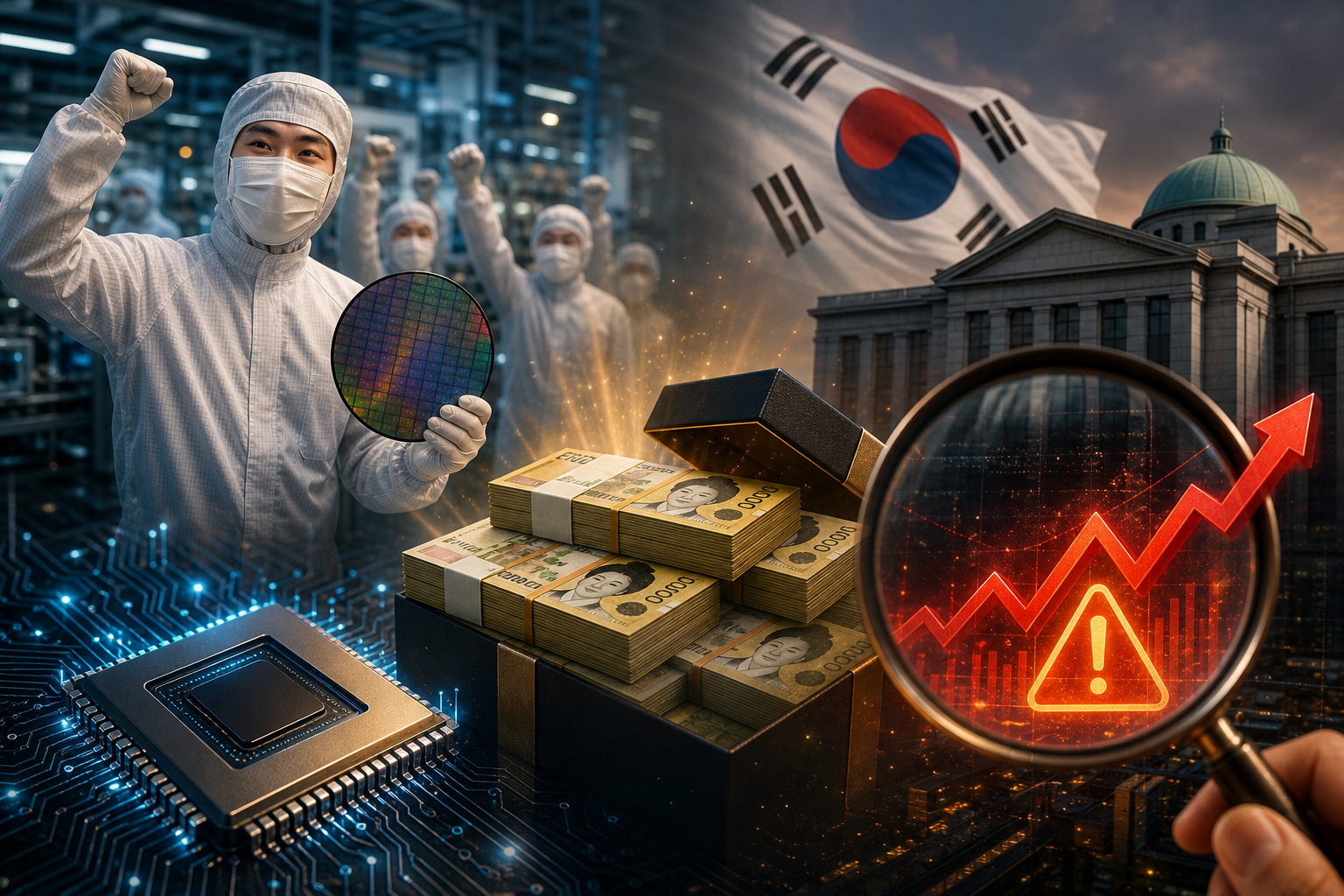 South Korea chip workers' bonuses puts central bank on inflation alert