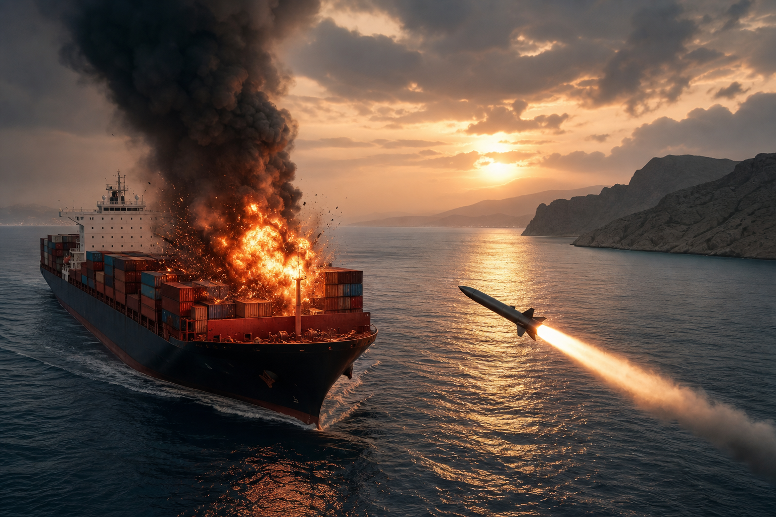 Iran strikes cargo ship on U.N.-backed route in Strait of Hormuz - The Washington Post