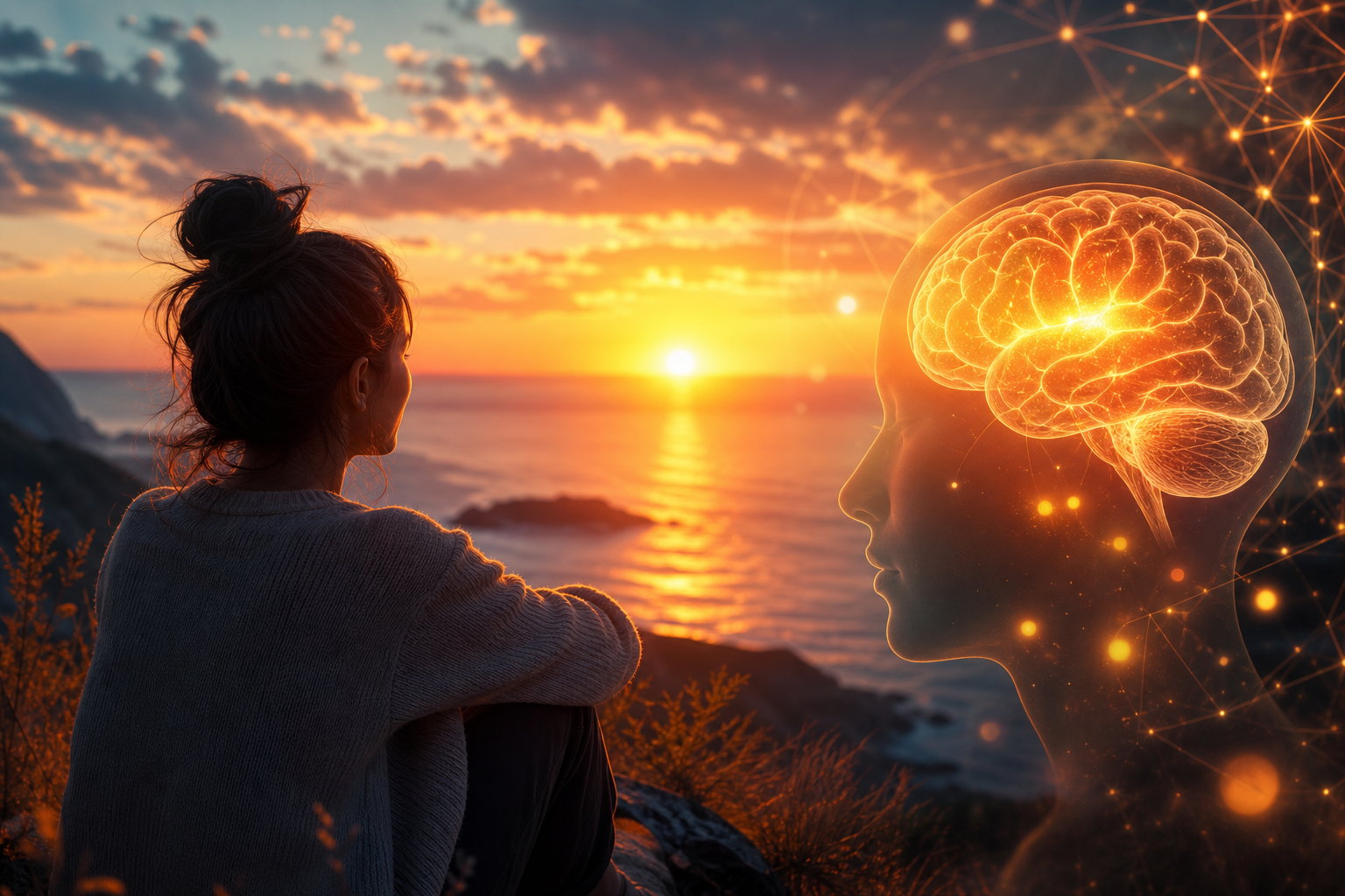 What watching a sunset can do for your brain - BBC