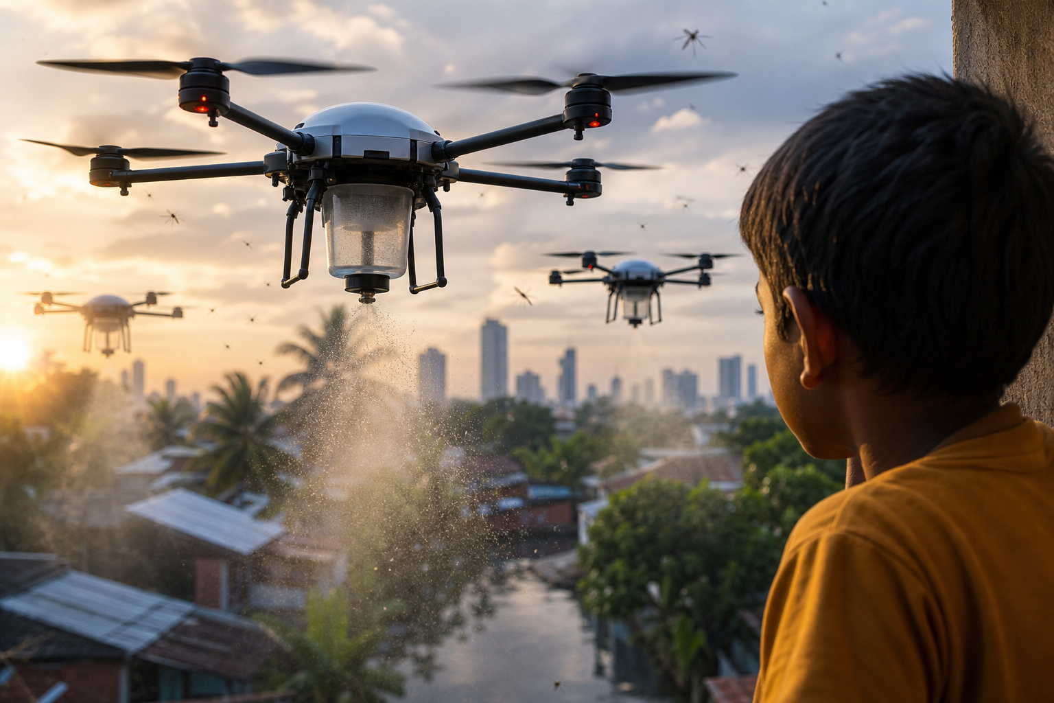 Drones Used to Fight Mosquitoes as Dengue Fever Surges in Sri Lanka - The New York Times