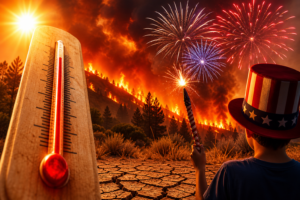 Fireworks, heat and drought put this Fourth of July at high risk for wildfires