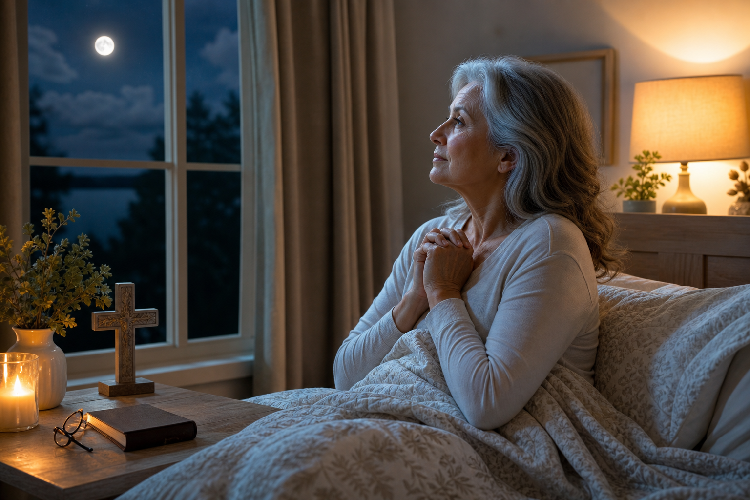 Find Peace at Night: 7 Simple Ways for Christians Over 50 to Calm Racing Thoughts and Embrace Rest
