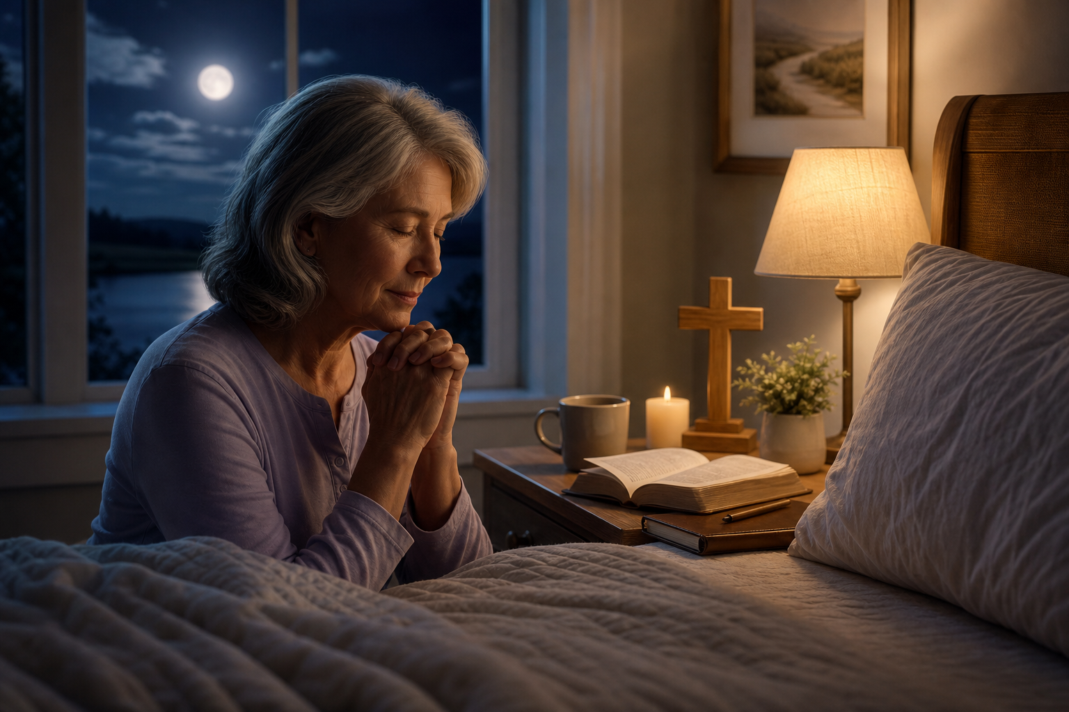 Discover 7 Simple Christian Practices to Soothe Nighttime Anxiety and Embrace Peaceful Sleep After 50