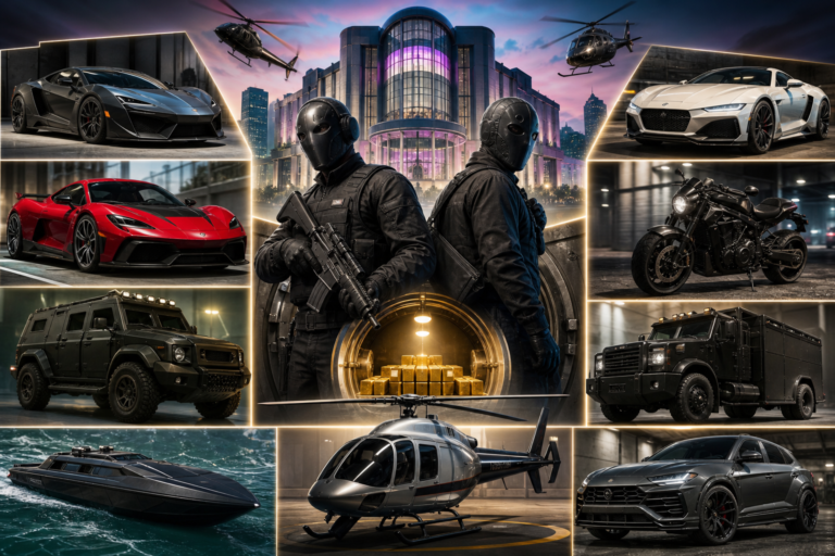 All Unreleased GTA Online The Kortz Center Heist Vehicles And Prices