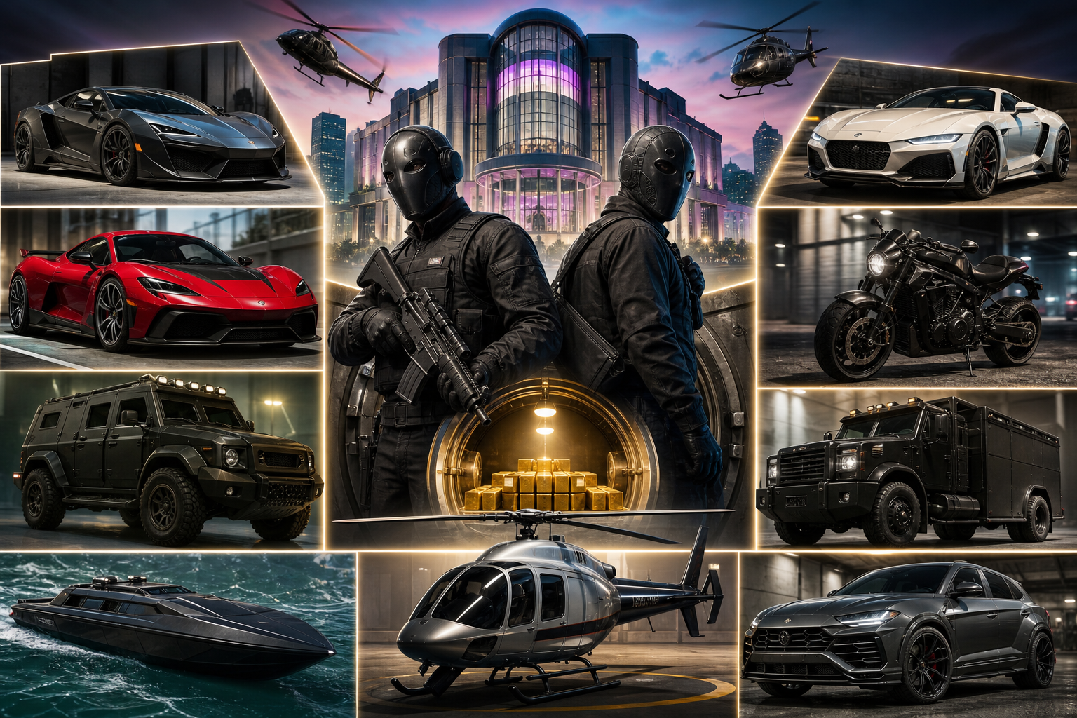 All Unreleased GTA Online The Kortz Center Heist Vehicles And Prices