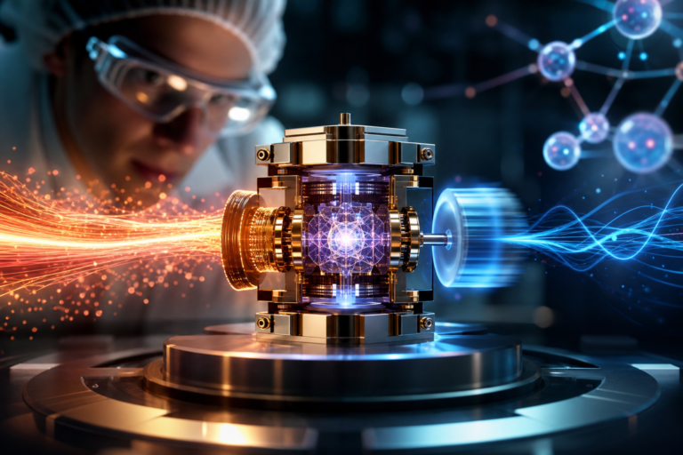Scientists build a tiny quantum engine that turns heat into work