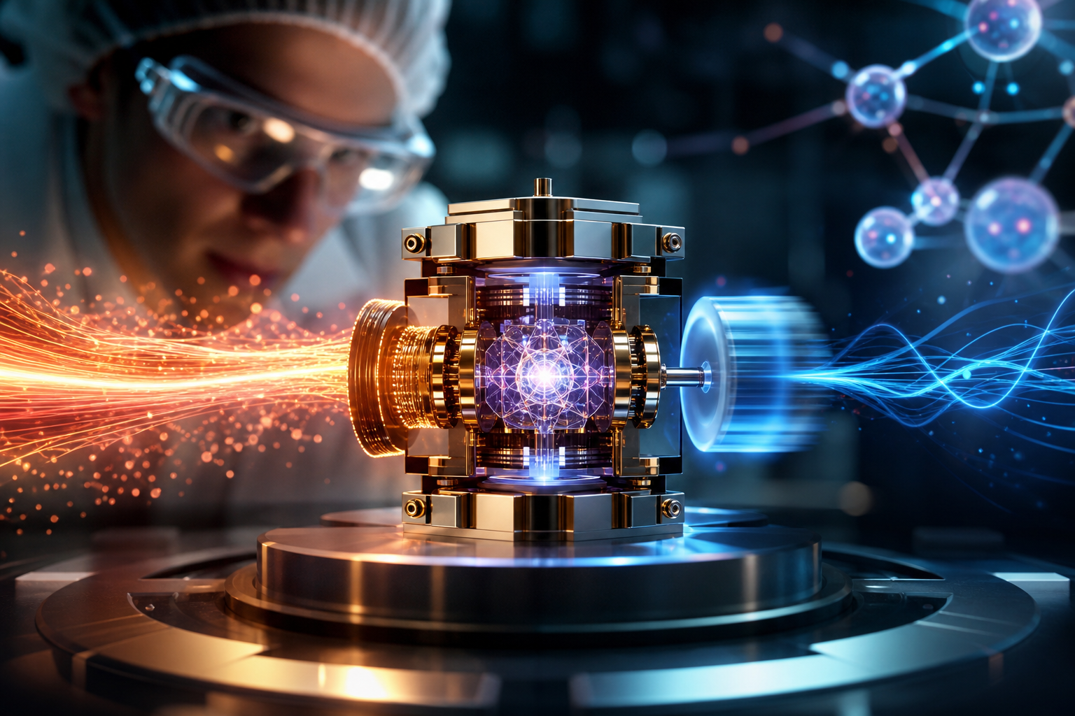 Scientists build a tiny quantum engine that turns heat into work