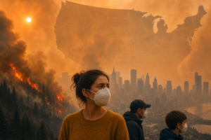 Air quality warnings remain in place across US as wildfire smoke continues to swathe country | Wildfires