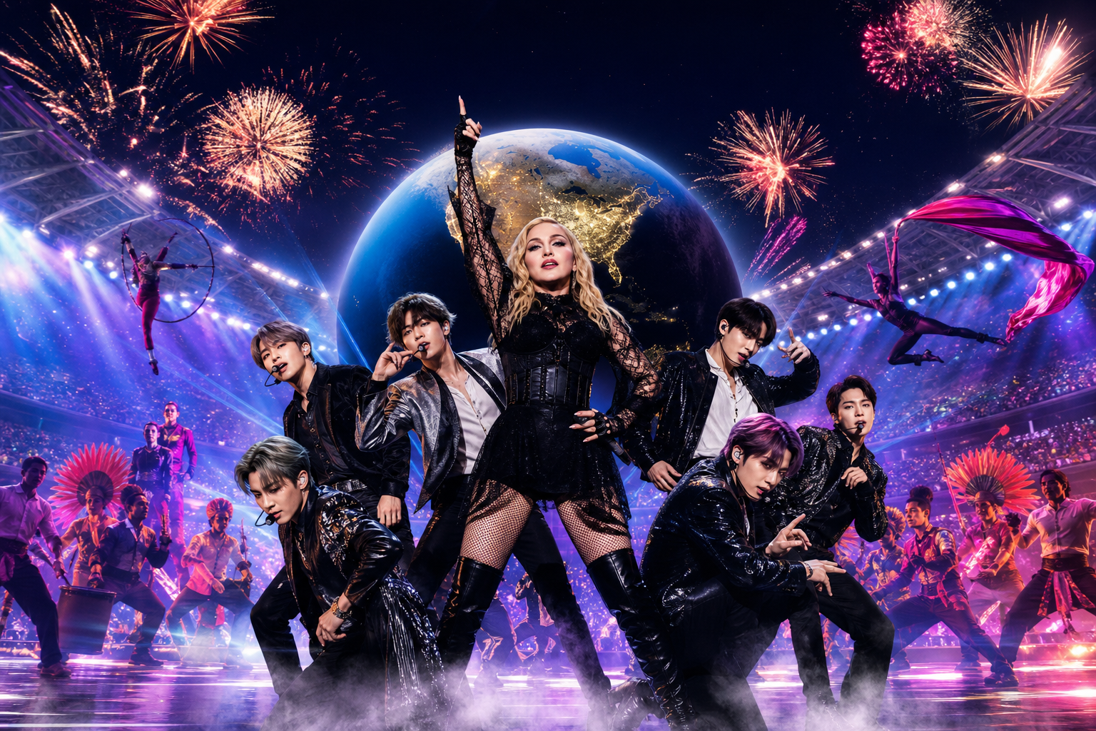 Madonna, BTS and More Bring Spectacle to World Cup Halftime - The New York Times