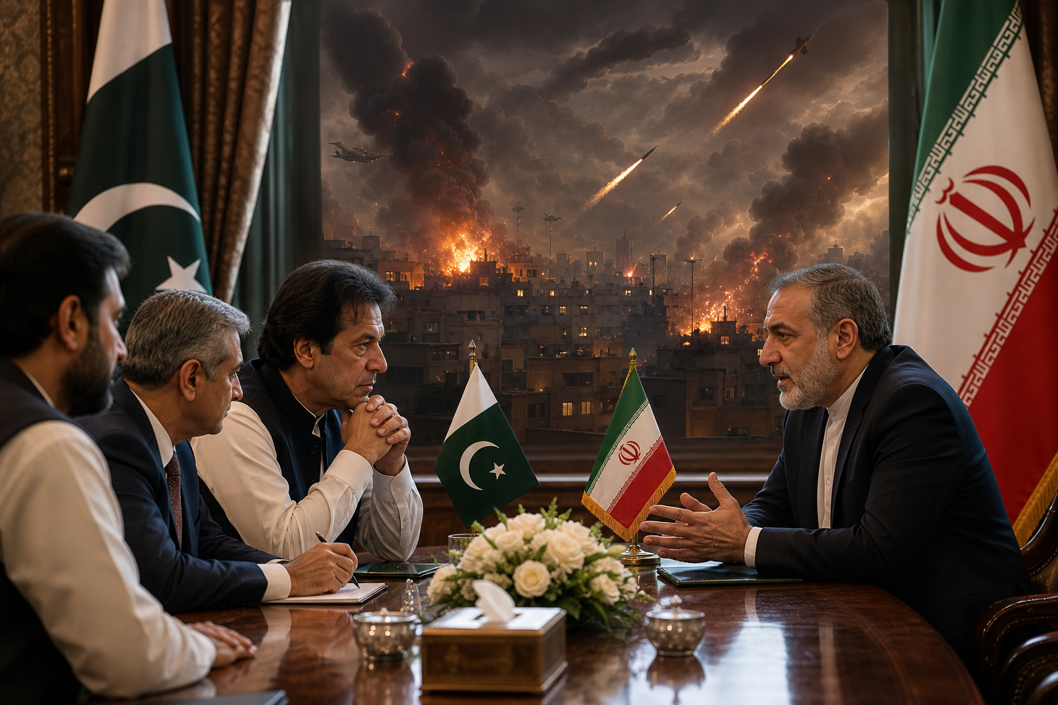 Iranian official meets mediators in Pakistan as Iran-US attacks rage