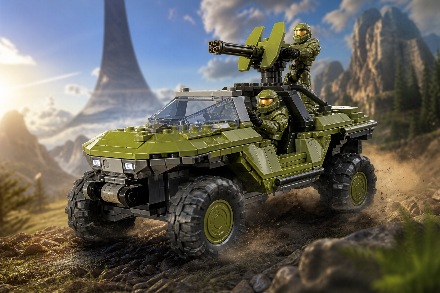 Mattel Brick Shop Warthog | Halo
