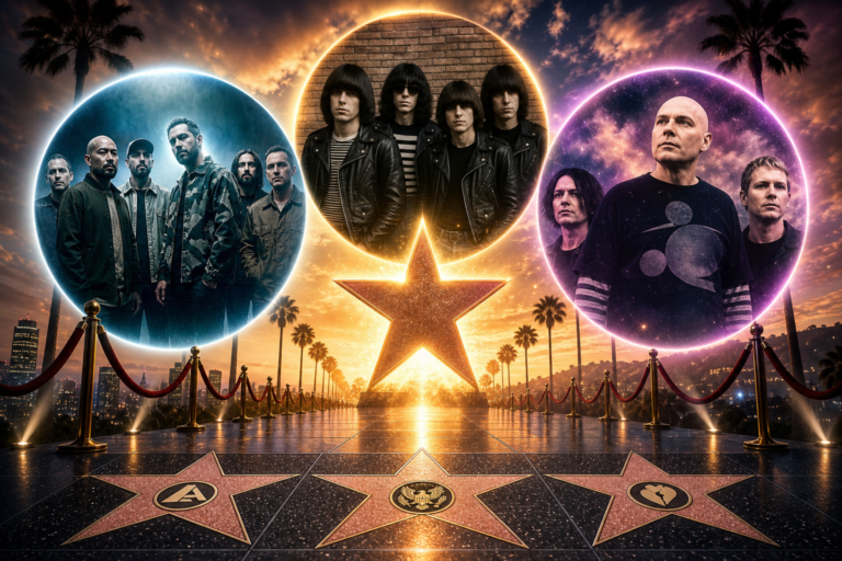 Linkin Park, the Ramones and The Smashing Pumpkins will receive stars on the Hollywood Walk Of Fame in 2027