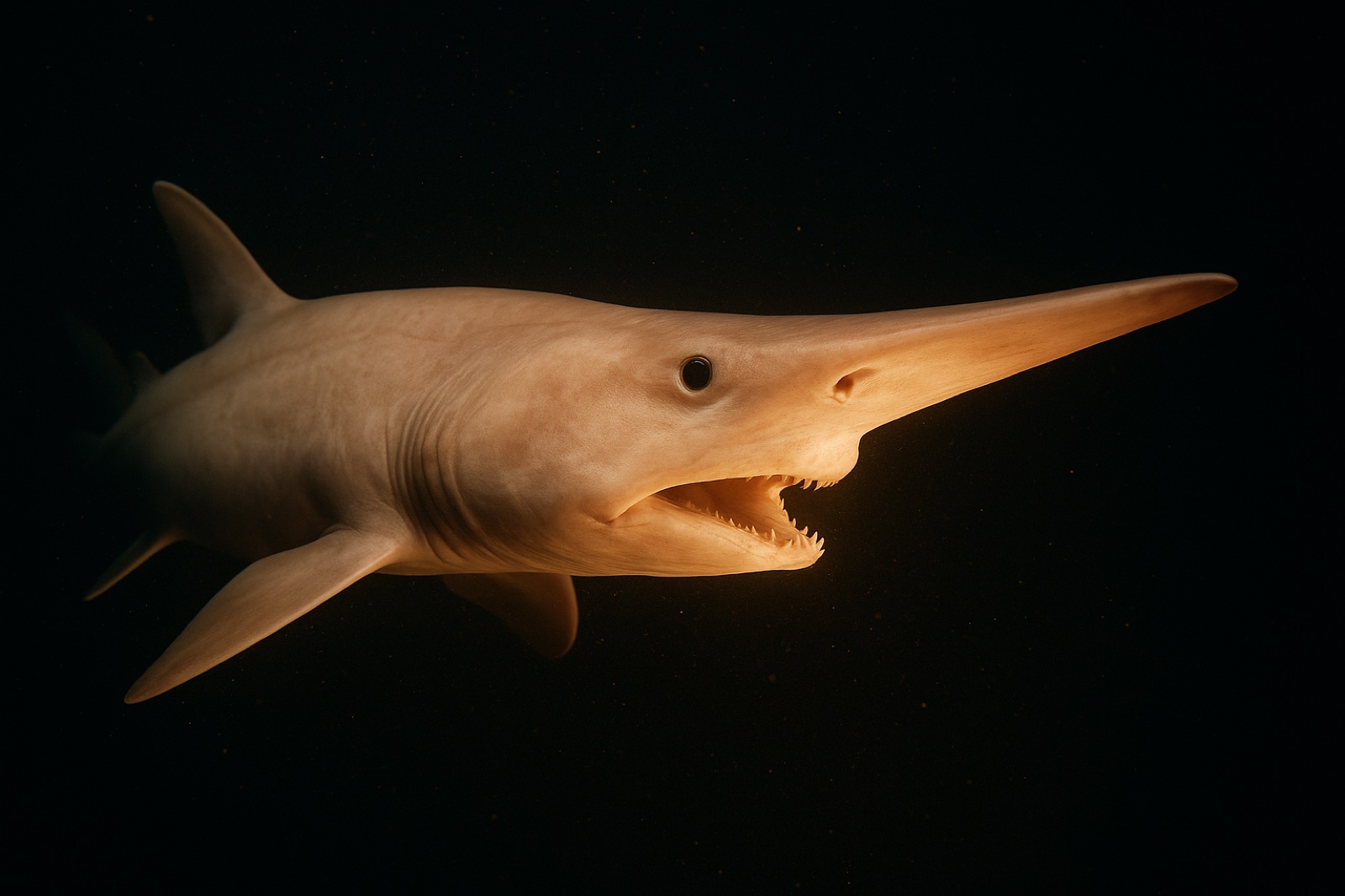 Scientists Just Filmed a Living Goblin Shark for the First Time in History