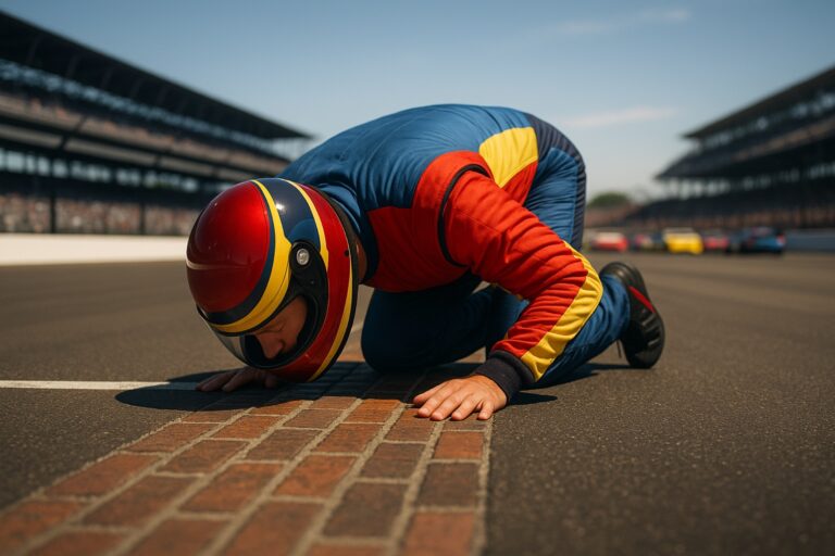 The Real Reason NASCAR Drivers Kiss the Bricks at Indy