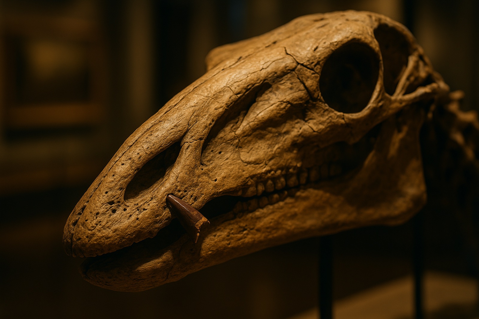 T. Rex Tooth Found Stuck in Dinosaur Skull for 66M Years