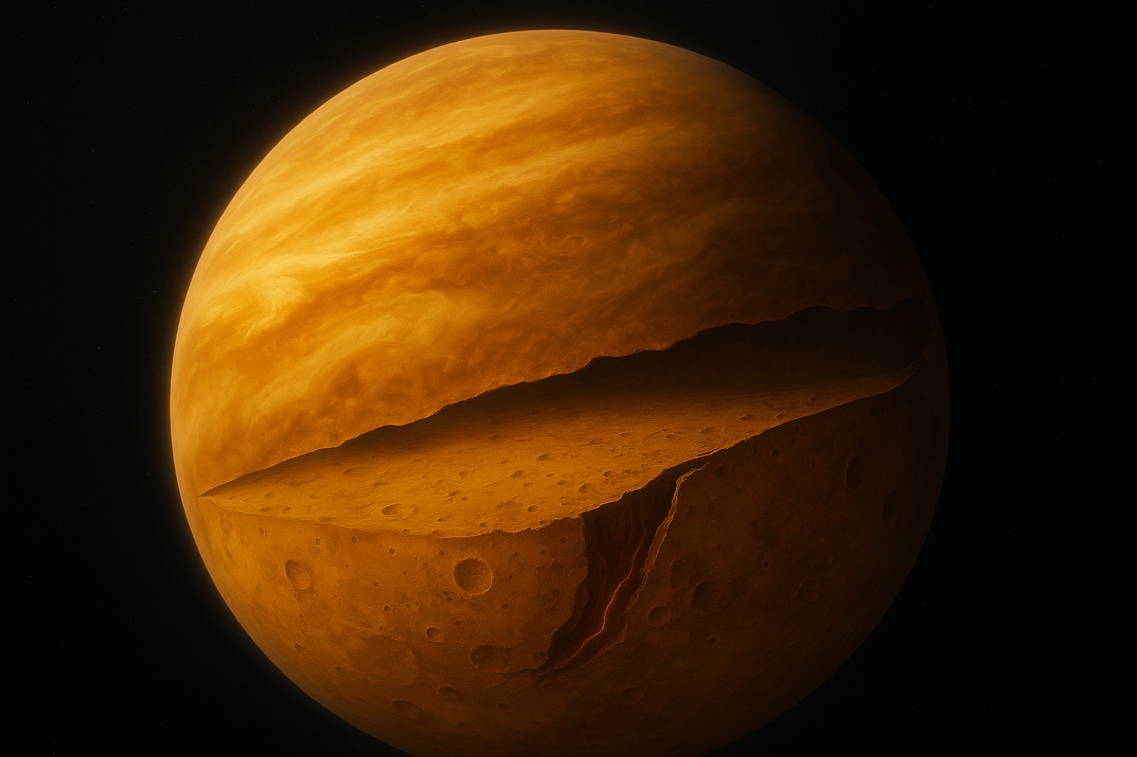Venus Is Tearing Itself Apart From the Inside, Scientists Just Found — and It Looks Completely Solid From the Outside