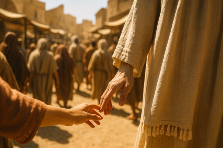 She Touched His Cloak and Hoped Nobody Would Notice