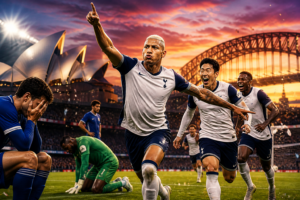 Chelsea 1-2 Tottenham: Richarlison wins Down Under derby for 10-man Spurs