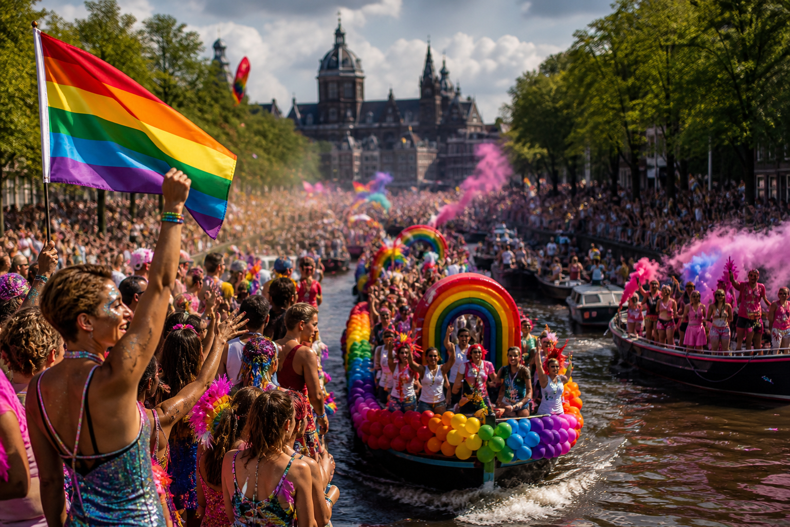 Thousands in Amsterdam for boisterous WorldPride in shadow of Berlin attack