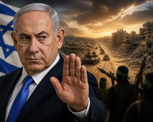 Netanyahu says no Gaza withdrawal until Hamas disarms