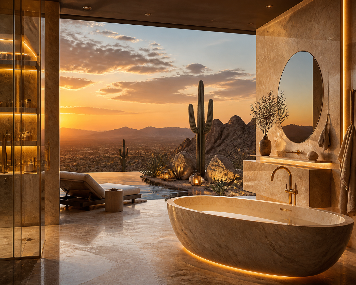 A Spa in the Middle of the Desert? It’s Actually a $500,000 Bathroom - WSJ