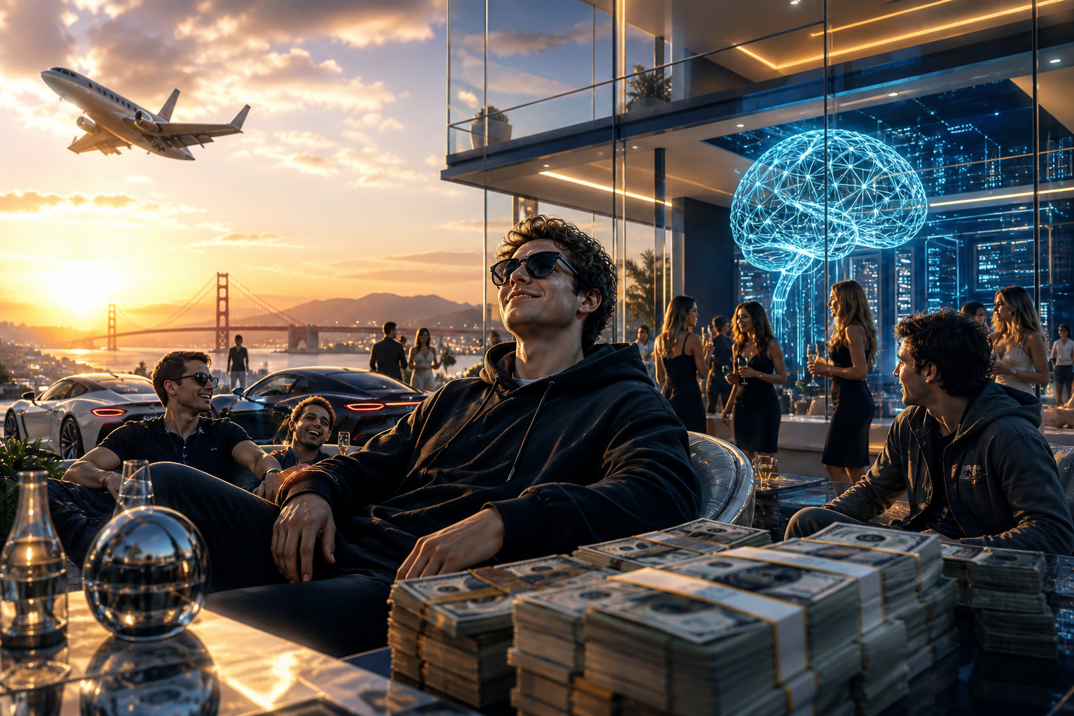 Silicon Valley’s young billionaires getting rich from AI