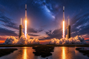 New record! SpaceX launches 2 Falcon 9 rockets just 38 minutes apart
