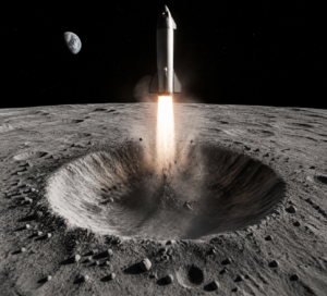 New images show moon crater carved by SpaceX rocket