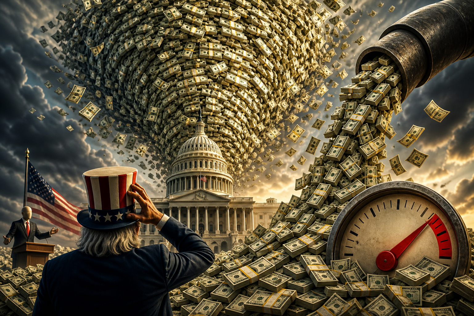 US national debt hits $40 trillion, rising by $90K per second